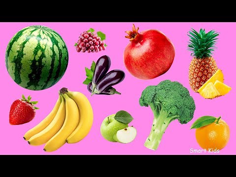 Learn Fruits & Vegetables in English 🍎🥕 | Listen & Repeat | Which ones do you know?