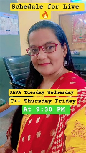 Schedule for Live Class| Free JAVA and C++