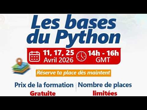 Initiation à Python appliqué à la géomatique Séance 2