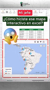 995K views · 11K reactions | Crea un mapa interactivo y que cambia en base a la información que le brindes en Excel.  #excel #exceltips #exceltutorial | FAE - Formación Académica Excel | Facebook