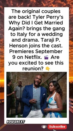 Why Did I Get Married Again? First Look! 🎬 #shorts #tylerperry #whydidigetmarriedagain #netflix