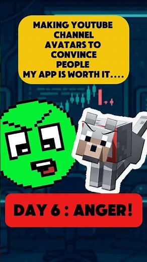 Making Faceless YouTube Avatars… But Is My App Worth It Day 6 #comedy #contentcreator #pixel #vtuber