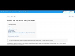 CPIT 252 - Lab 6: The Decorator Design Pattern