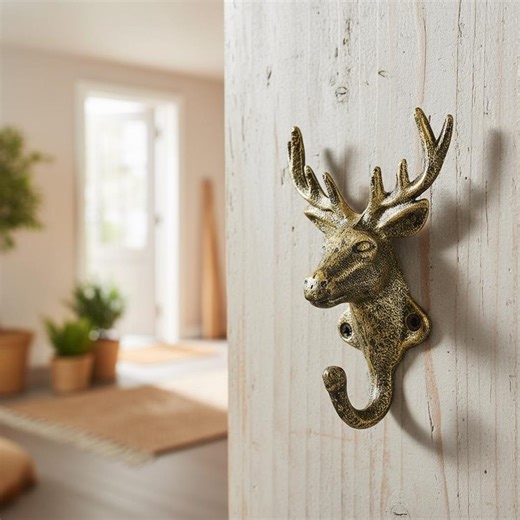 Cast Iron Animal Wall Hooks - Rustic Deer Cat Dog Pig Coat Rack - Vintage Farmhouse Wall Decor - Heavy Duty Key Holder & Towel Hanger - Etsy