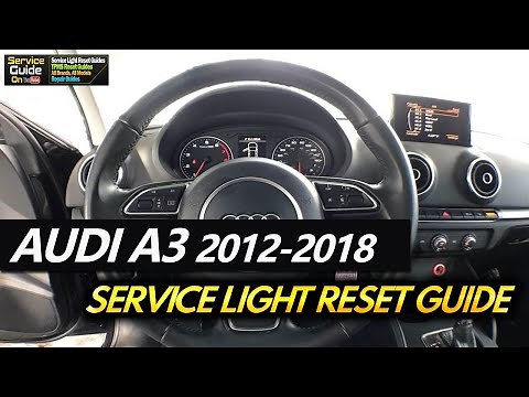 Audi A3 Service Light Reset 2013 2014 2015 2016 2017 2018