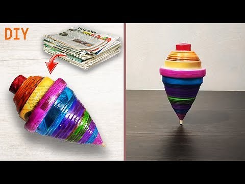 How to make Newspaper BHAVRA | LATTU | SPINTOP SPINNER | DIY