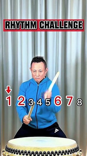 打ち込むぞ！和太鼓の基本、長胴太鼓（Nagado-daiko）でリズムチャレンジ！徐々に難しくなるので挑戦してみてね #rhythmchallenge リズムチャレンジ #kotetsu 小鉄