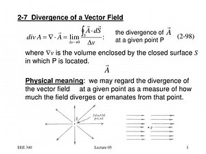 2-7 Divergence of a Vector Field - SlideServe