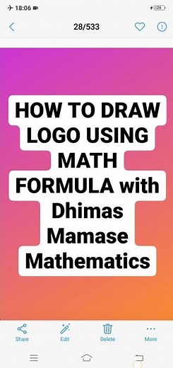 How to Draw Logo using Mathematics Formula with Desmos #desmos #logo #mathequation