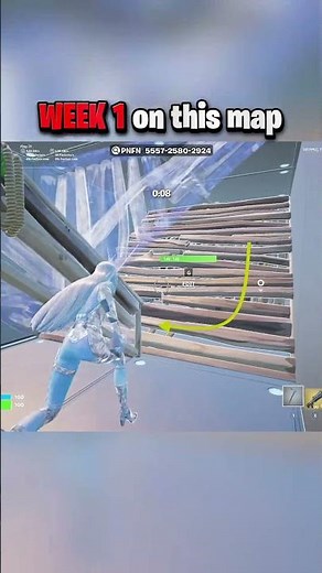 Day 1 🥹 vs Week 1 😈 on this PRACTICE Map! #fortnite #fortniteclips