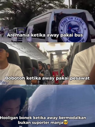 sori hooligan bonek itu niat nonton sepakbola bukan niat jalan jalan jadi gak perlu bus 😎 #persebaya #bonek #bonekmania #fyp