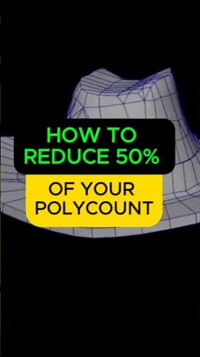 How to reduce 50% of polys without losing quality
