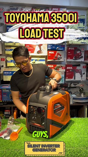 TOYOHAMA 3500i Silent Inverter Generator Actual Test | Genset Needs Nationwide
