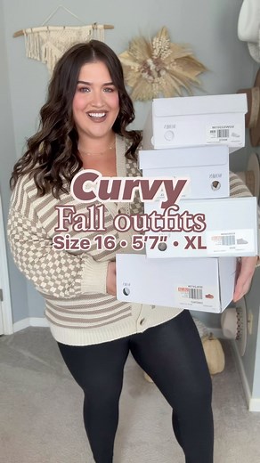 Ashley Behrends on Instagram: "Styling 4 pair of affordable shoes from Amazon for Fall 👟🍂🌾 All styles are $45 and under, come in more colors and fit my wide feet perfectly! Which style is your fave 1-4? ✨ Comment “SHOES” to get outfit details sent to your inbox 🫶🏼 #amazonfashion #size16style #everydaystyle #casualoutfits #easyoutfit #affordablefashion #midsizefashion #curvystyle #falloutfitideas #outfitinspo #budgetstyle"