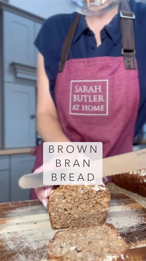⭐️ B R O W N ~ B R A N ~ B R E A D ⭐️ Hit SAVE ⭐️ Follow @sarahbutlerathomeofficial ❤️ This bread is so delicious and full of fiber, it freezes so well but it never lasts long enough to make it to the freezer! 😋 Makes 2 x 1lb loafs 350g self raising flour 1 tsp baking powder 1 tsp bread soda Pinch of salt 2 tbsp treacle 35g butter 250g wholemeal flour 40g bran 30g oats 30g light brown sugar 600ml buttermilk 1 egg Line two 1Lb loaf tins Preheat your oven to 200C, 180C, Gas 5 Sieve self-raising f