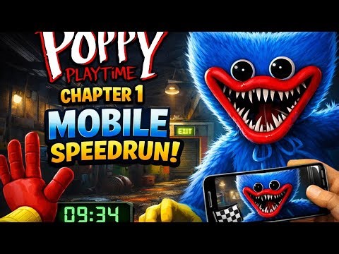 Terrifying Poppy Playtime Chapter 1 Mobile Speedrun - No Deaths & Full Escape! 🚀