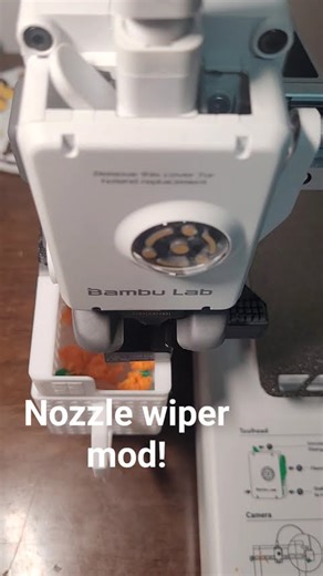 Extremely useful nozzle wiper on my #bambulab A1!