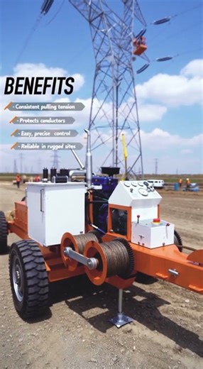 See 3Ton Hydraulic Puller Master OHTL Stringing!