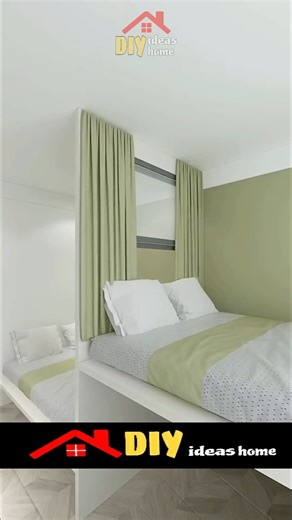 Lovely colors 😍 small bedroom design ideas | Small bedroom design | small room design #reelsinstagram #design #reelsviral #trendingreels #homedecor #dreamhomeideas #diy | DIY ideas home