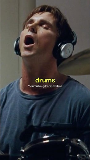 Christian Bale Went Crazy on the Drums in The Big Short #shorts #christianbale