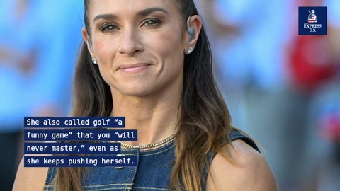 Danica Patrick turned heads with golf outfit before Masters