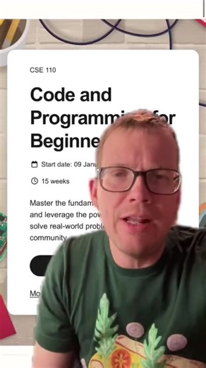 #stitch with @Hank Green Here is a course that costs nothing. As in free. #learntocode #upskill #codeacademy #codingbootcamp #onlinelearning #freeeducation #freecourse #nocatch