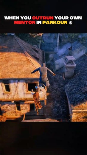When you outrun your own mentor in parkour 💀 | Assassin's Creed Unity