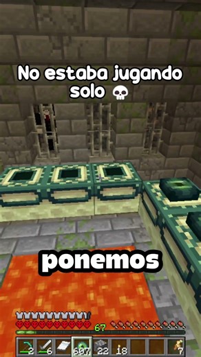 PENSÉ que estaba JUGANDO solo 💀 #minecraft #shorts