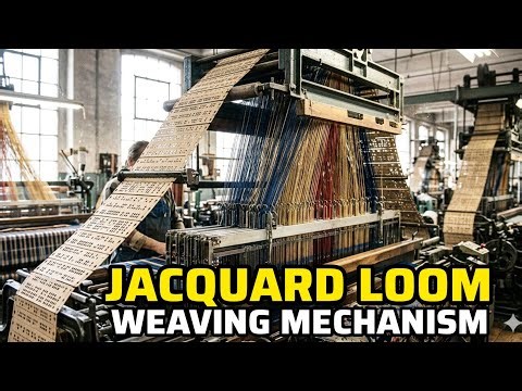 How Jacquard Loom Weaves | Jacquard Loom Weaving Mechanism 