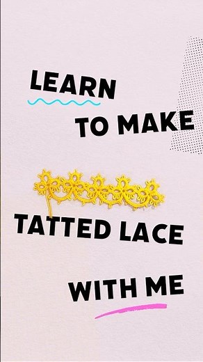 Tatting Pattern for Beginners #tatting #lace #freepattern