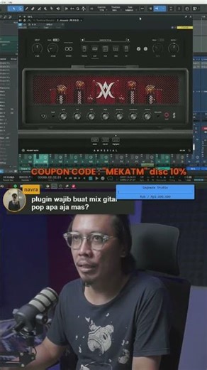 Cara mixing gitar #music #guitar #studioone