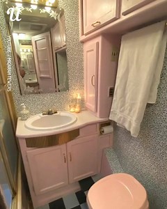 This RV bathroom looks amazing! 😍💕 | Ultimate