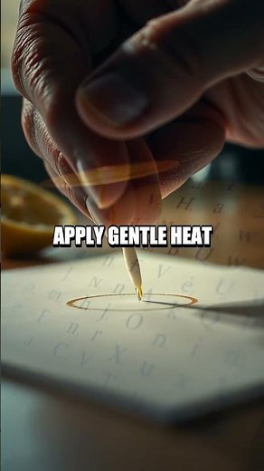 Lemon Ink Secrets: Revealing Messages with Heat at Home