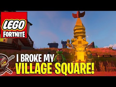 I BROKE my VILLAGE SQUARE, can you relocate it? - LEGO Fortnite