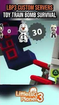 LittleBigPlanet Toy Train Bomb Survival | LBP Custom Servers #shorts #gaming #playstation