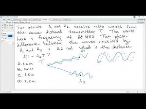 Ex. 5. IB Physics C3, Paper 1A. Superposition of waves. Phase difference.