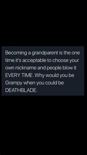 grandparent nickname power | Subscribe for more #motivation 😊👍
