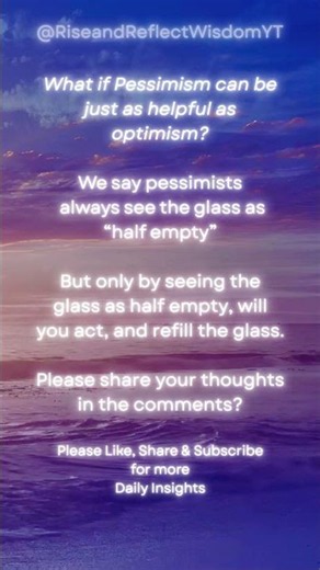 The Optimist and Pessimist Are Both Right ⚠️🧠 Here's Why