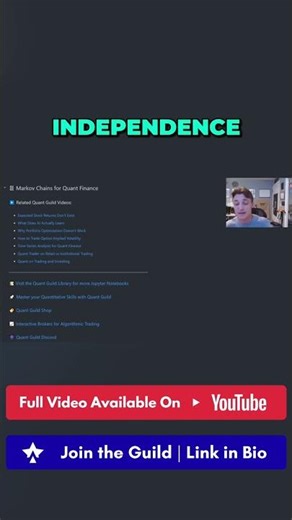 Markov Chains: Beyond Simple Independence #shorts