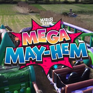 💥 MEGA MAY-HEM kicks off TOMORROW! 🤯 Get your tickets TODAY to SAVE ££s 😍 🔗 marshfarm.co.uk/events/mega-may-half-term-mayhem/ | Marsh Farm
