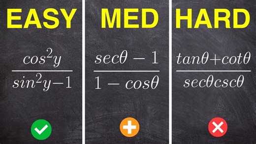 Three techniques to simplify trig identities