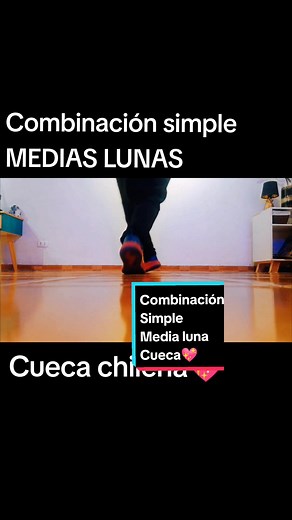 Combinación simple en medias lunas para cueca