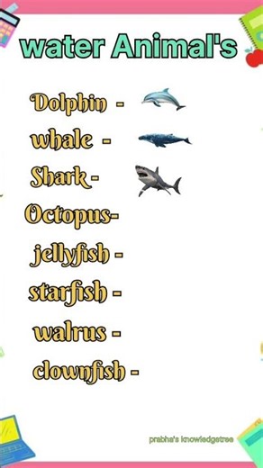 #Water animal #Sea animal #knowledge #generalknowledge