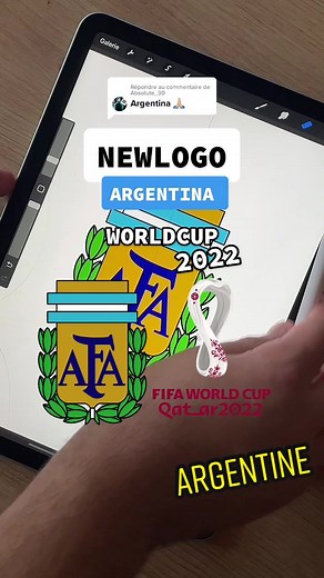Réponse à @Absolute_30 New Logo Argentina🇦🇷 WORLDCUP 2022#logo #concept #football #worldcup #argentina