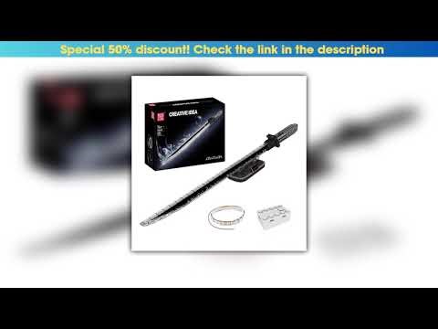 Best Seller Mandalorian Darksaber Building Block set With Lights Small Particle Assembly Model Kit•