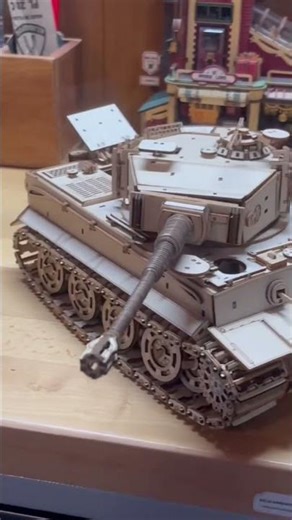 Hand-built wooden Tiger tank is finally complete! A World of Tanks inspired model crafted from wood