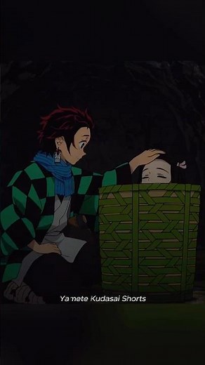 Tanjiro: “Just Get Smaller!” Nezuko: “Excuse me??” 🤣 #anime #demonslayer #animeshorts #shorts