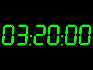 200 MINUTES(03:20 hours) countdown digital timer with alarm sound