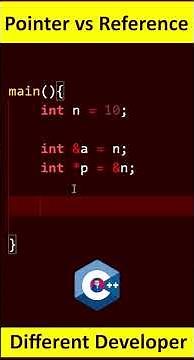 Pointer variable Vs Reference variable