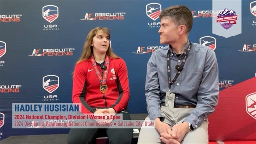 It's worth repeating: Hadley Husisian is your Division I Women's Epee national champion — again! Hadley has now won three of the past four national titles in the event. Awesome fencing! | USA Fencing